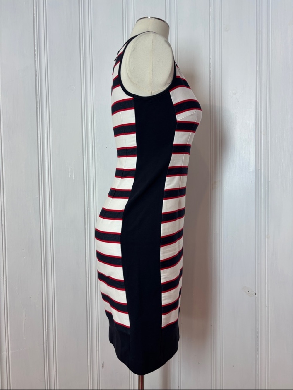 TEENFLO Montreal Nautical Stripe Sheath Dress - Size 4 - Picture 2 of 8